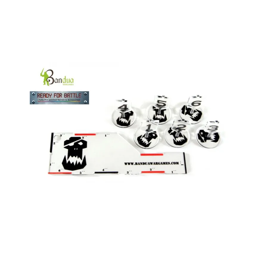 Боевая линейка и жетоны — Зеленая Орда, Gaming Accessories - Warhammer (Bandua Wargames)
Боевая линейка и жетоны — Зеленая Орда, Gaming Accessories - Warhammer (Bandua Wargames)