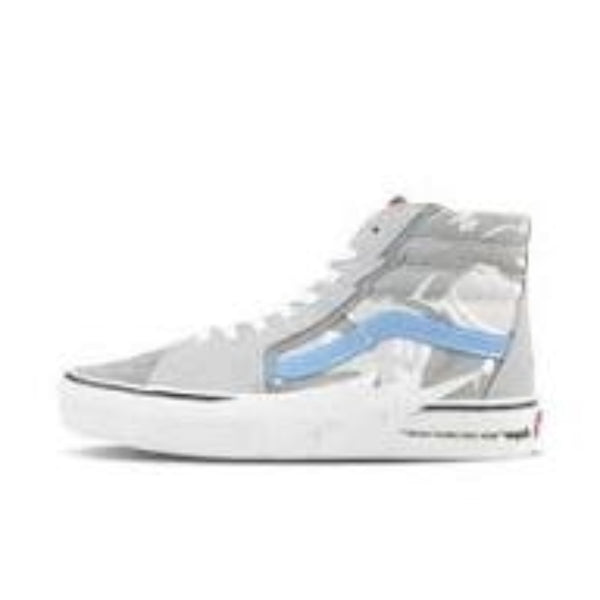 Кроссовки x aape sk8-hi 'grey white blue' Vans, серый
Кроссовки x aape sk8-hi 'grey white blue' Vans, серый