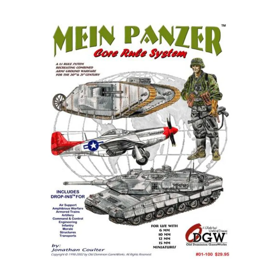 Mein Panzer — основные правила и дополнительная информация о Второй мировой войне, Mein Panzer, General Quarters, and Other Historical Miniature Rules (Old Dominion GameWorks) 
Mein Panzer — основные правила и дополнительная информация о Второй мировой войне, Mein Panzer, General Quarters, and Other Historical Miniature Rules (Old Dominion GameWorks)
