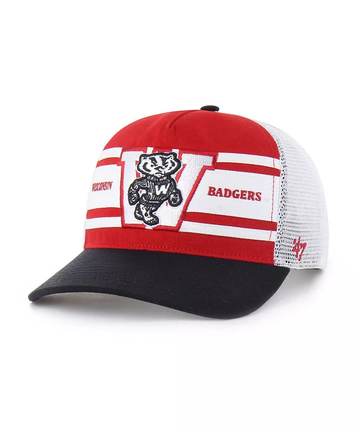 Кепка дальнобойщика Wisconsin Badgers Super Stripe Hitch с регулируемым креплением для больших мальчиков и девочек, красно-черная '47 Brand
Кепка дальнобойщика Wisconsin Badgers Super Stripe Hitch с регулируемым креплением для больших мальчиков и девочек, красно-черная '47 Brand