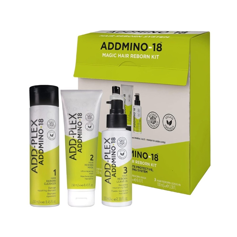 Набор для ухода за волосами magic hair reborn kit Addmino 18, количество 1 шт.
Набор для ухода за волосами magic hair reborn kit Addmino 18, количество 1 шт.