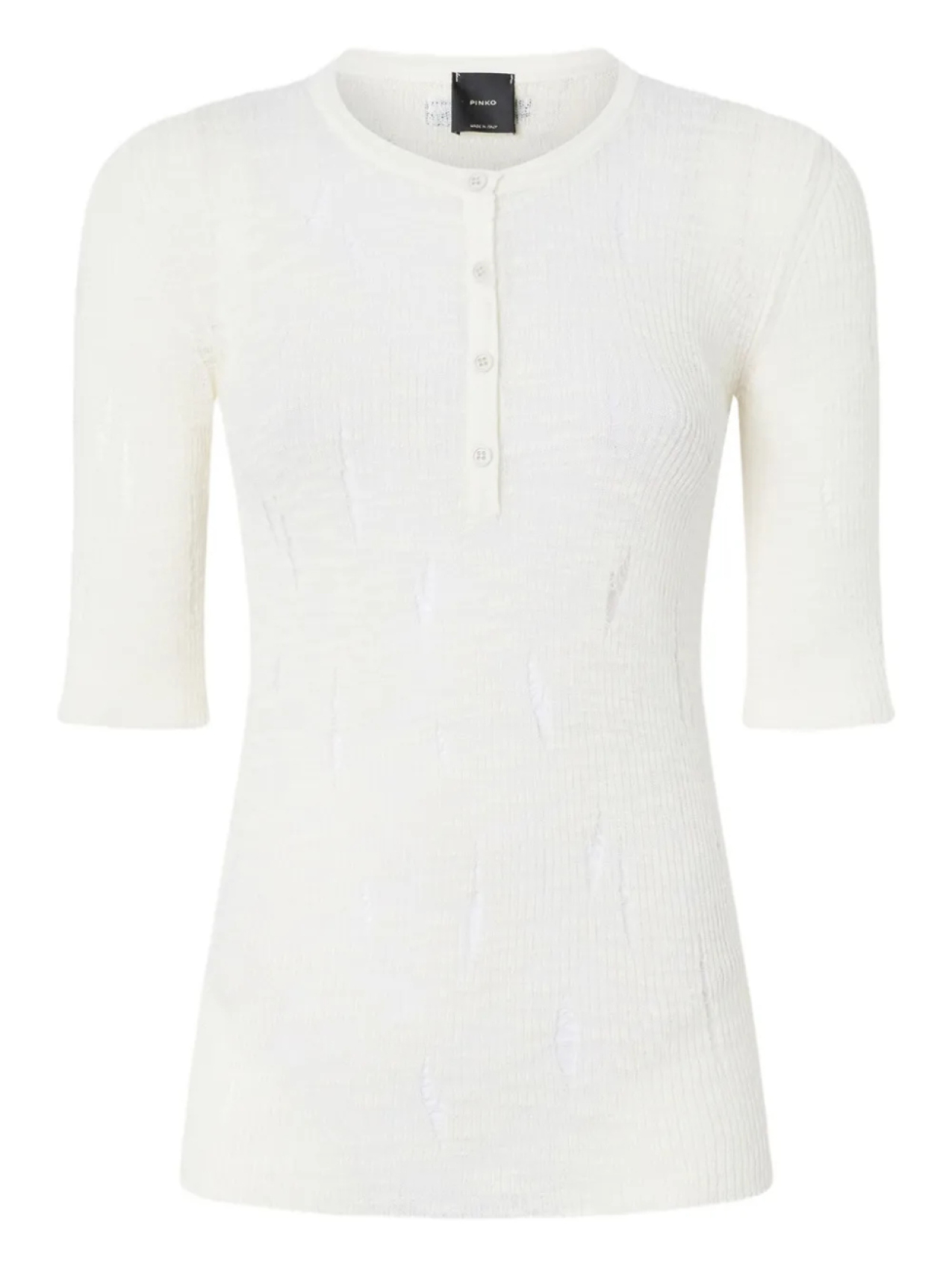 Ребристый топ Хенли PINKO, белый
Ребристый топ Хенли PINKO, белый
