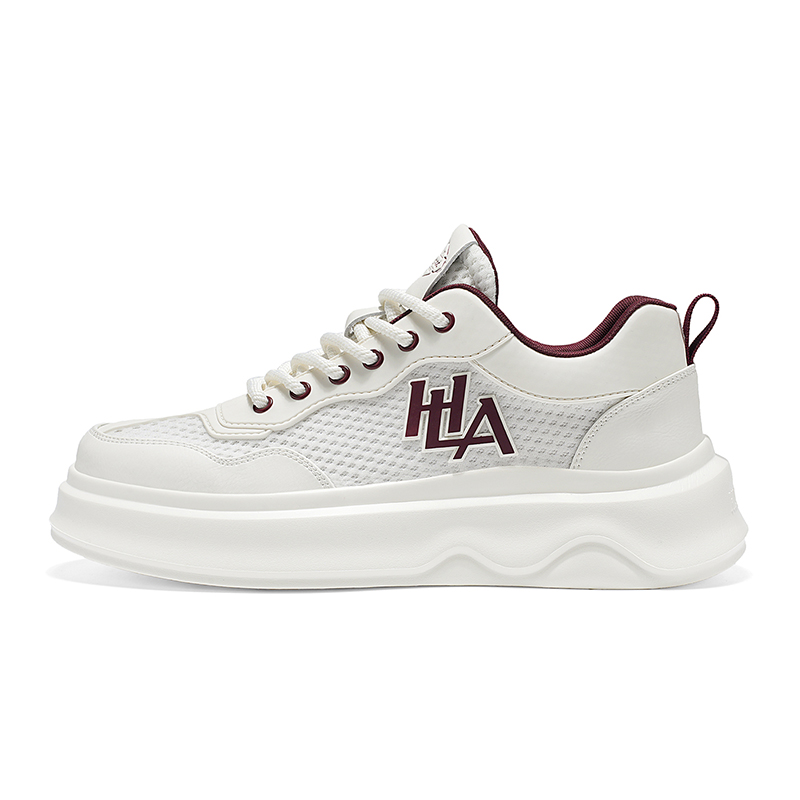 HLA Низкие скейтбордские кроссовки мужские бело-красные, цвет White Red
HLA Низкие скейтбордские кроссовки мужские бело-красные, цвет White Red