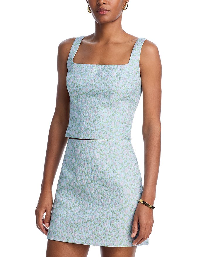 Цветочный жаккардовый топ - эксклюзив AQUA, синий
Цветочный жаккардовый топ - эксклюзив AQUA, синий