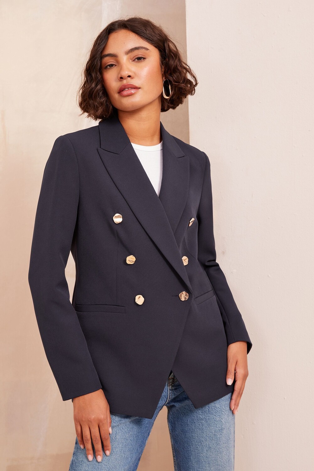 Блейзер женский Friends Like These с золотыми пуговицами, синий
Блейзер женский Friends Like These с золотыми пуговицами, синий