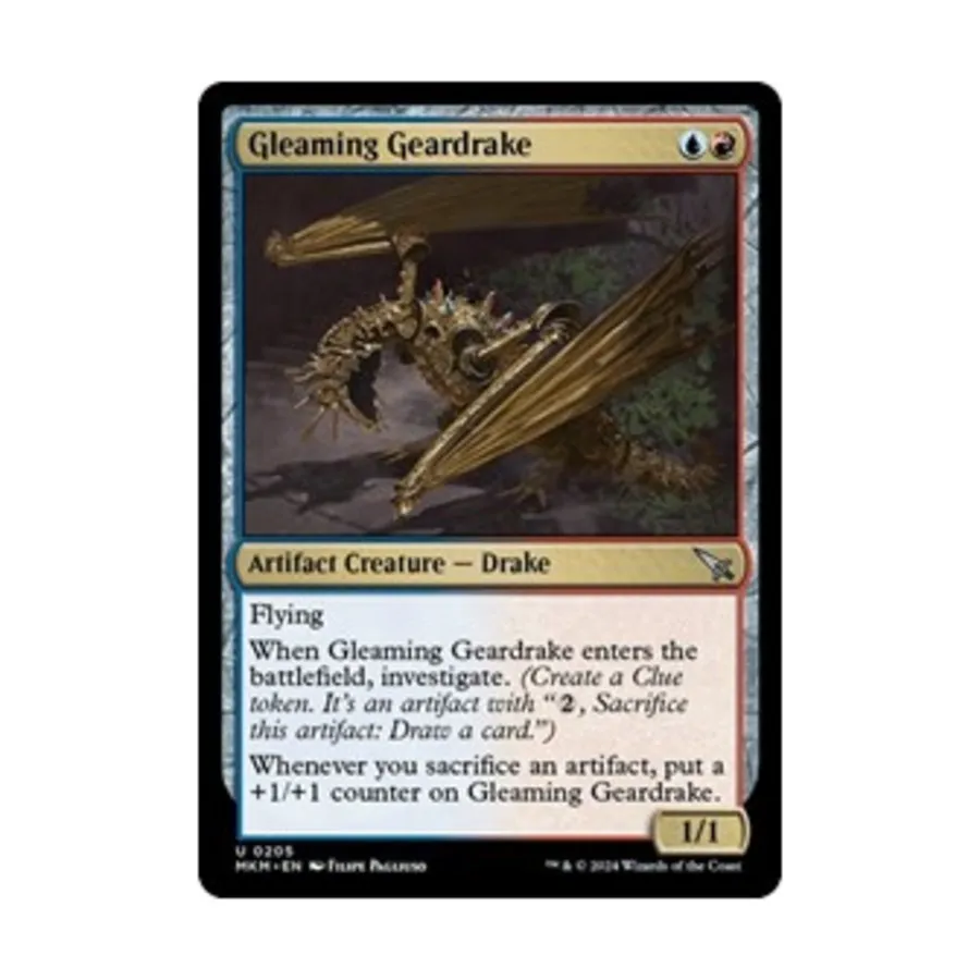 CCG Сверкающий шестеренчатый дракон (U), MTG - Murders at Karlov Manor
CCG Сверкающий шестеренчатый дракон (U), MTG - Murders at Karlov Manor