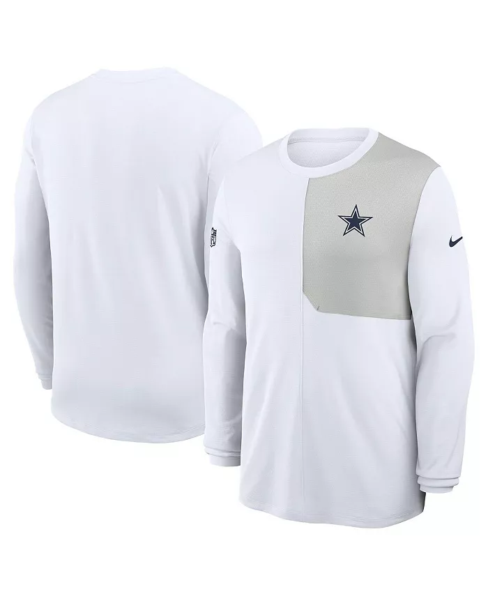 Мужская белая футболка с длинным рукавом Dallas Cowboys Sideline Coaches UV Performance Nike
Мужская белая футболка с длинным рукавом Dallas Cowboys Sideline Coaches UV Performance Nike