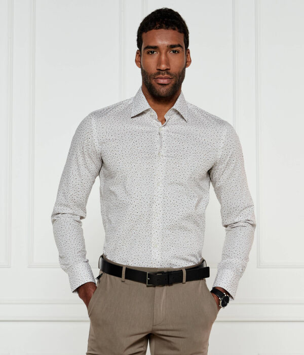 Рубашка мужская Boss облегающего кроя с принтом, бежевый
Рубашка мужская Boss облегающего кроя с принтом, бежевый