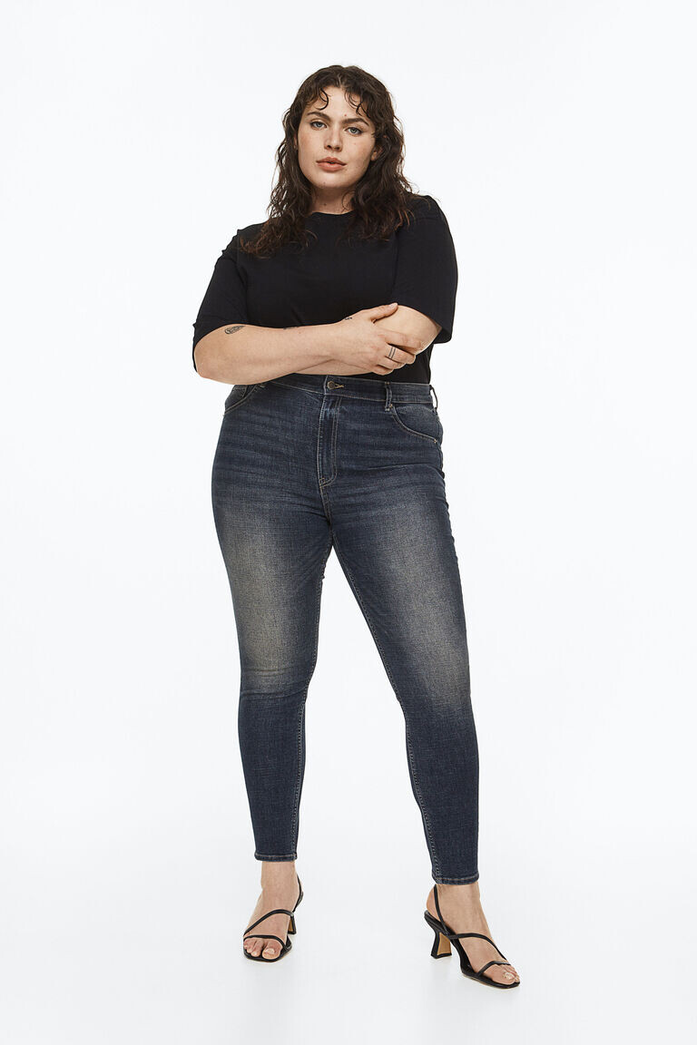 Джеггинсы с ультравысокой лодыжкой H&M, синий
Джеггинсы с ультравысокой лодыжкой H&M, синий