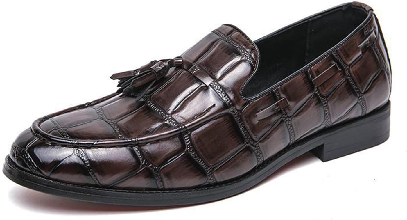 Мужские кожаные лоферы с кисточками на массивном каблуке, удобные, с нескользящей подошвой, зауженным носком и толстой подошвой, без шнурков, для работы, повседневной носки и спортивного стиля Neuugo, черный
Мужские кожаные лоферы с кисточками на массивном каблуке, удобные, с нескользящей подошвой, зауженным носком и толстой подошвой, без шнурков, для работы, повседневной носки и спортивного стиля Neuugo, черный