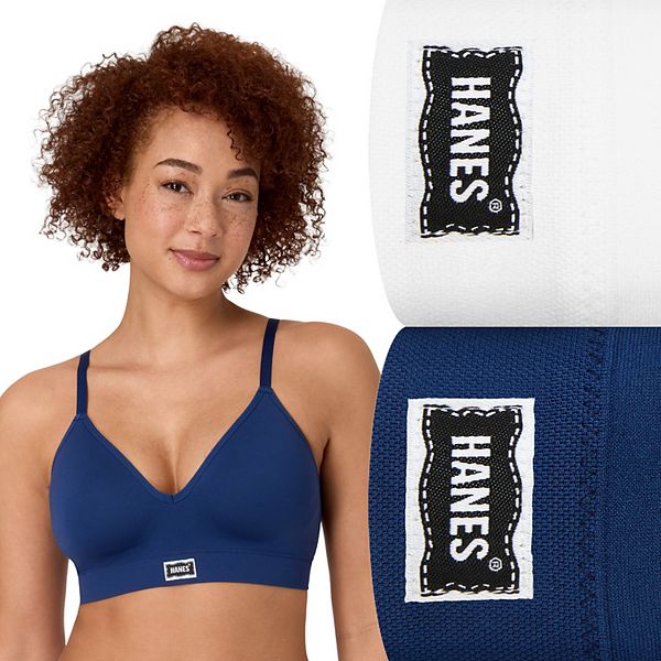 Бюстгальтер бесшовный бескаркасный Vintage 2 шт Hanes, Navy Eclipse White
Бюстгальтер бесшовный бескаркасный Vintage 2 шт Hanes, Navy Eclipse White