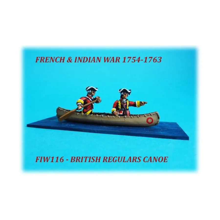Британские регулярные каноэ, French & Indian War 1754-1763 (28mm)
Британские регулярные каноэ, French & Indian War 1754-1763 (28mm)