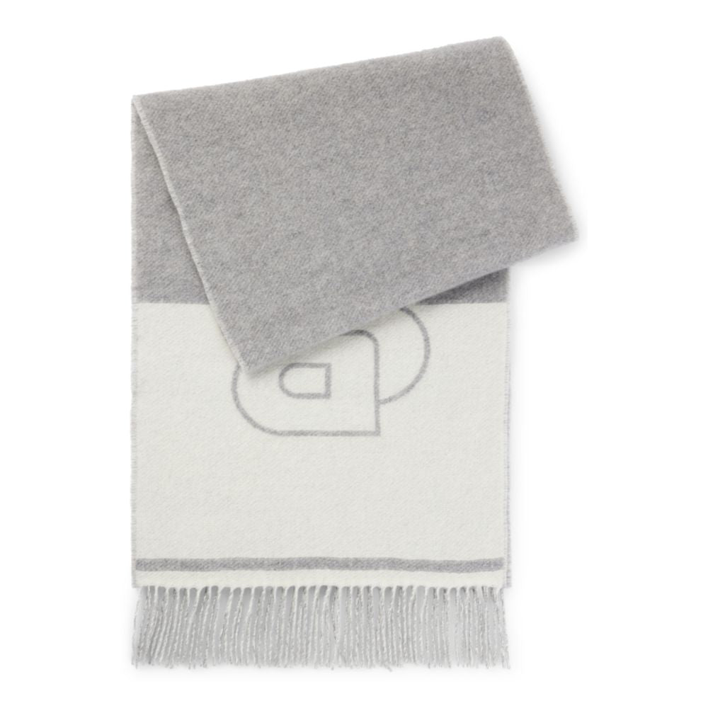 Шарф из смесовой шерсти с жаккардовым узором «Двойная буква B» BOSS, серый
Шарф из смесовой шерсти с жаккардовым узором «Двойная буква B» BOSS, серый