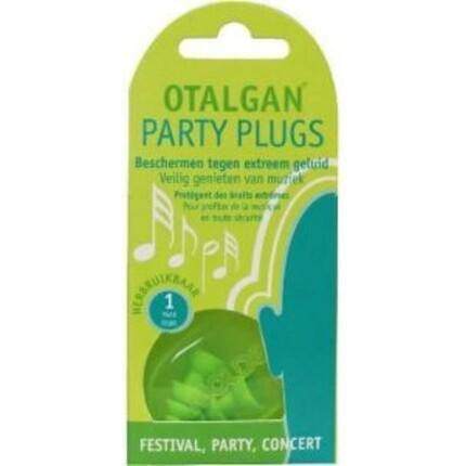 Затычки для ушей Party Plugs - Затычки для ушей от громкой музыки - 1 пара Otalgan
Затычки для ушей Party Plugs - Затычки для ушей от громкой музыки - 1 пара Otalgan