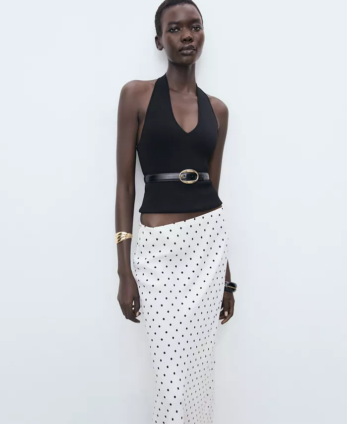 Женская длинная юбка в горошек MANGO, белый
Женская длинная юбка в горошек MANGO, белый