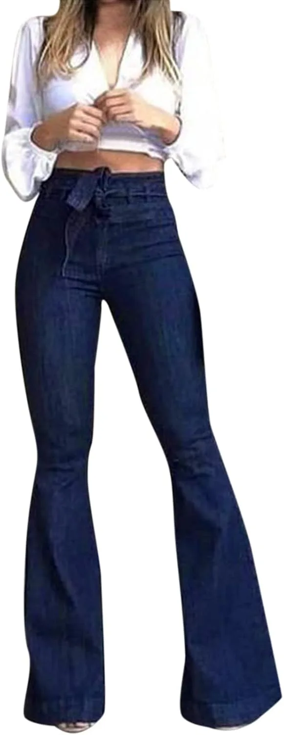 Джинсы JiXiang High Waisted Wide Leg для женщин с поясом-бантом
Джинсы JiXiang High Waisted Wide Leg для женщин с поясом-бантом