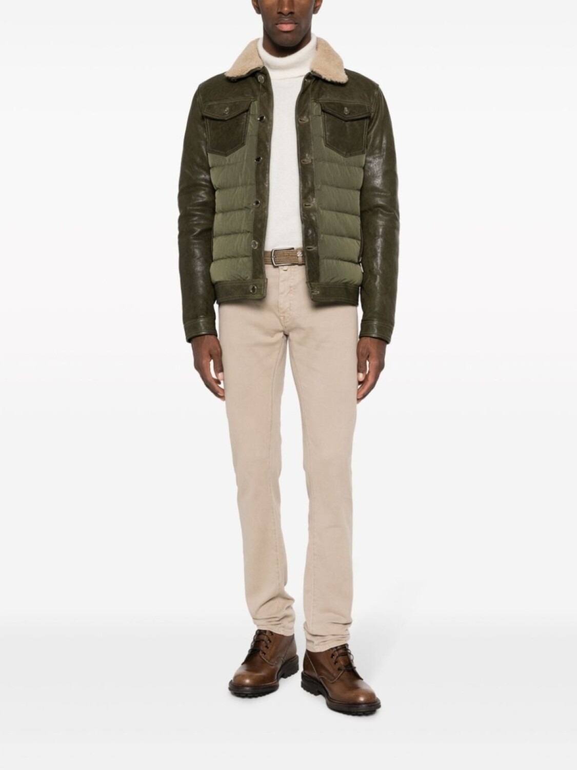 Прямые джинсы средней посадки Moorer, бежевый
Прямые джинсы средней посадки Moorer, бежевый