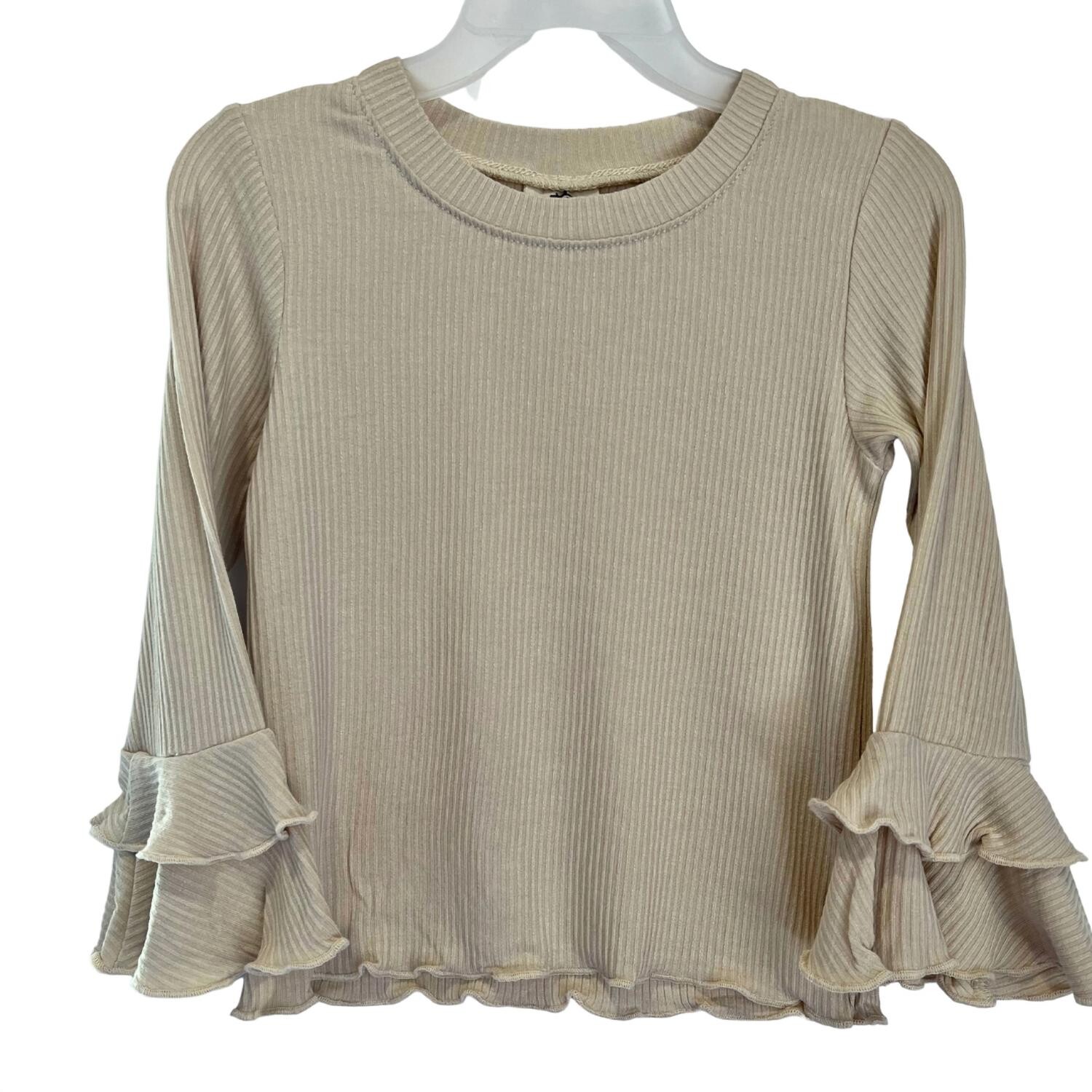 Бежевый вязаный топ с длинными рукавами для девочек ML Fashions, бежевый
Бежевый вязаный топ с длинными рукавами для девочек ML Fashions, бежевый