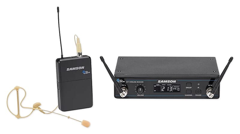 Конденсаторный микрофон Samson Concert 99 Frequency-Agile UHF Wireless Earset Mic System - K Band (470–494 MHz)
Конденсаторный микрофон Samson Concert 99 Frequency-Agile UHF Wireless Earset Mic System - K Band (470–494 MHz)