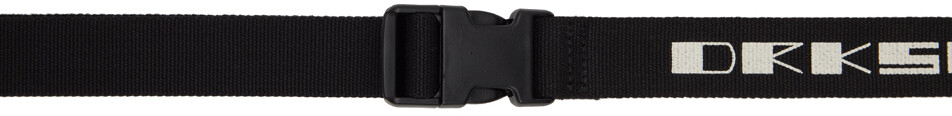 Черный ремень с принтом Rick Owens Drkshdw, цвет Black 
Черный ремень с принтом Rick Owens Drkshdw, цвет Black