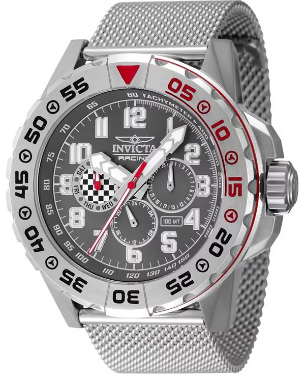 Часы-Хронограф Invicta Racing Quartz 47213, унисекс, серый, с циферблатом из оружейной стали Invicta, silver
Часы-Хронограф Invicta Racing Quartz 47213, унисекс, серый, с циферблатом из оружейной стали Invicta, silver
