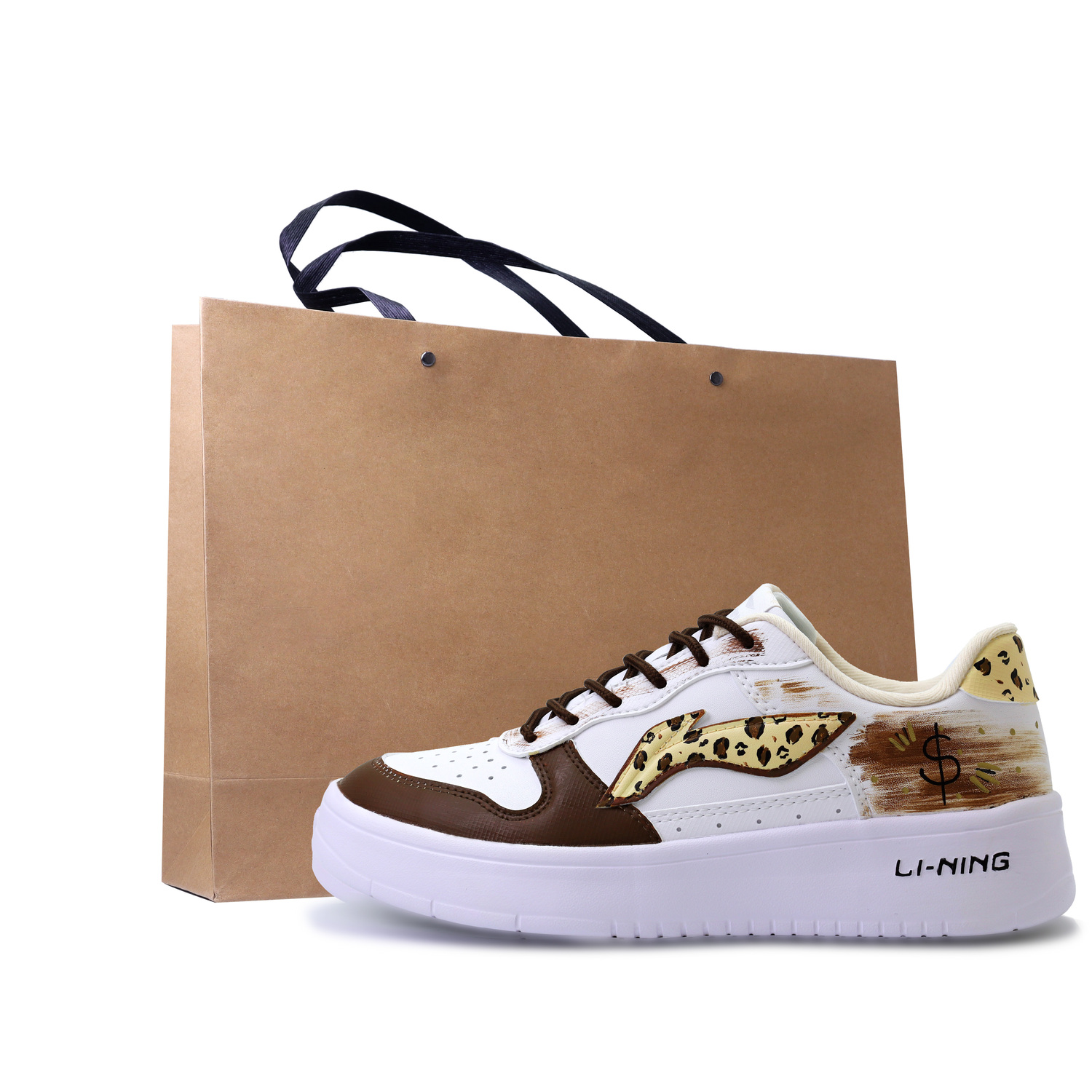 LINING Понтонные лодки скейтерские кроссовки унисекс низкие белые коричневые желтые черные, цвет White Brown Yellow Black
LINING Понтонные лодки скейтерские кроссовки унисекс низкие белые коричневые желтые черные, цвет White Brown Yellow Black