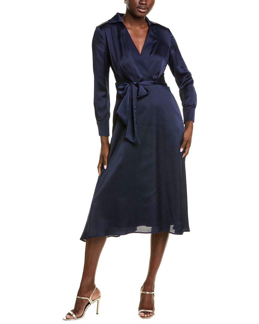 Платье миди с завязкой на талии Tahari ASL, синий
Платье миди с завязкой на талии Tahari ASL, синий