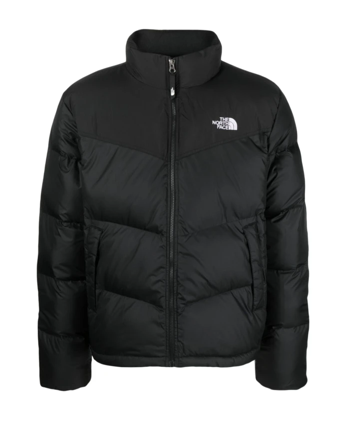 Черное стеганое пальто с логотипом The North Face, черный
Черное стеганое пальто с логотипом The North Face, черный