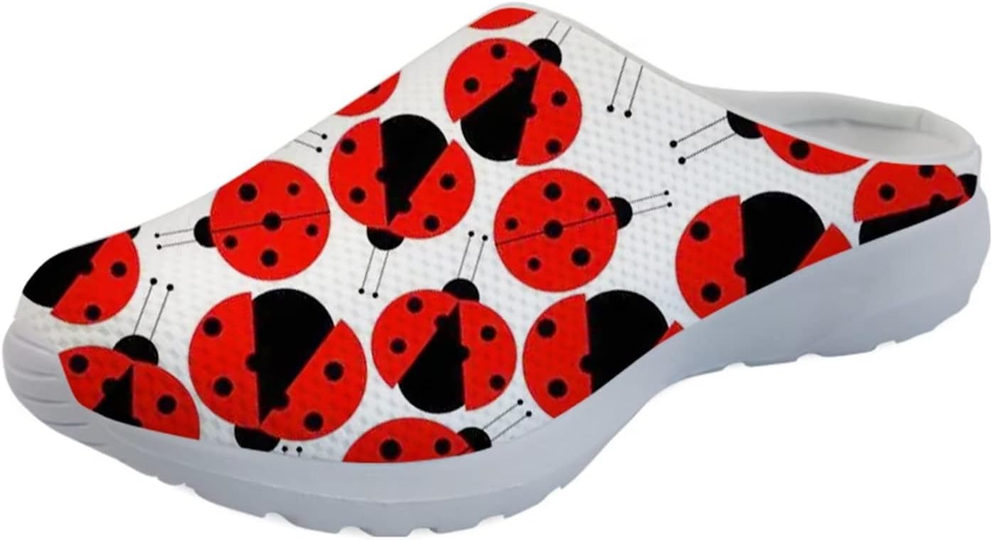 Женские мюли-кроссовки Forchrinse Tropical Hibiscus Palm с сеткой, легкие и дышащие, для прогулок, Ladybug
Женские мюли-кроссовки Forchrinse Tropical Hibiscus Palm с сеткой, легкие и дышащие, для прогулок, Ladybug