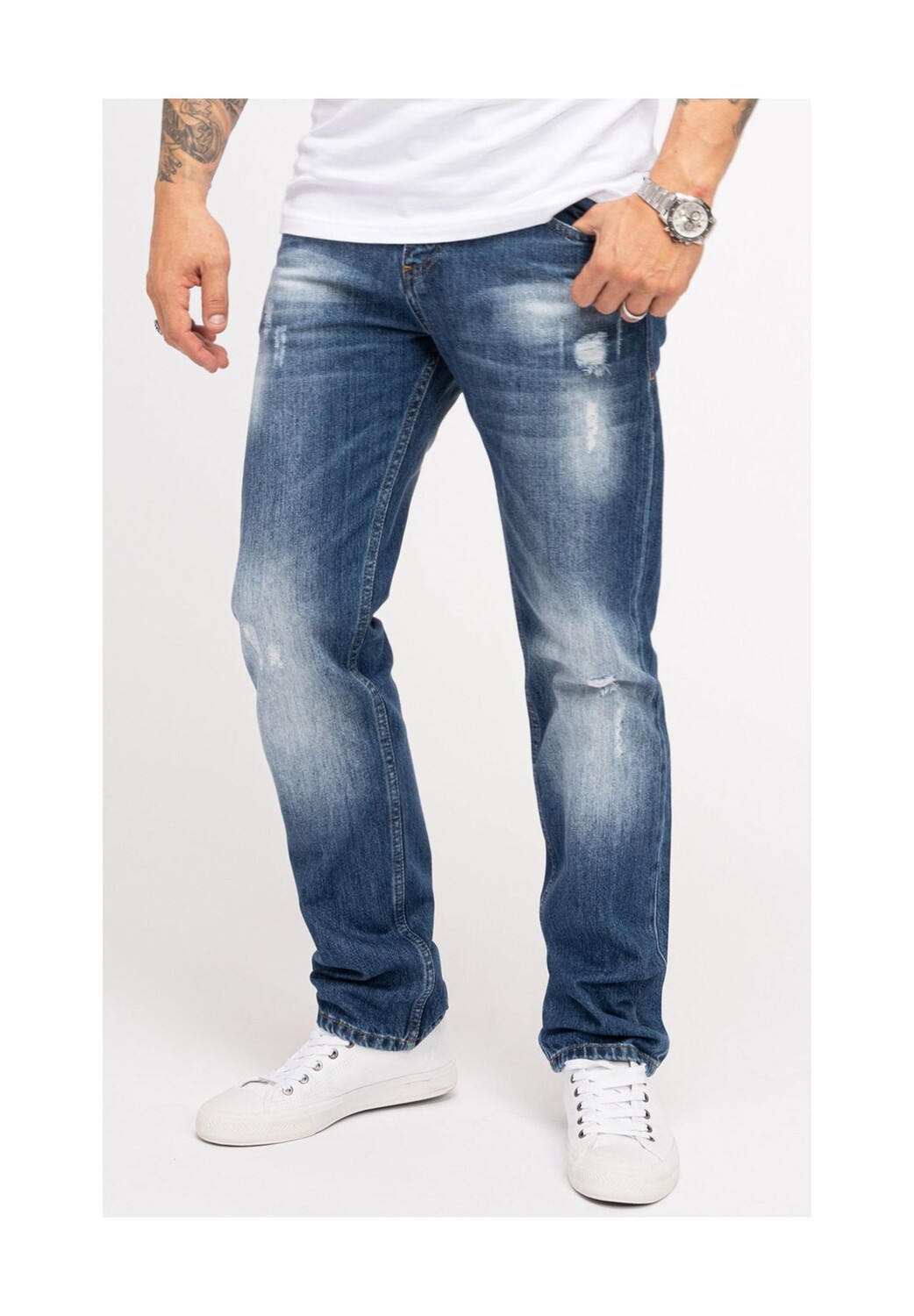 Джинсы прямого кроя стандартного кроя INDUMENTUM, синий
Джинсы прямого кроя стандартного кроя INDUMENTUM, синий