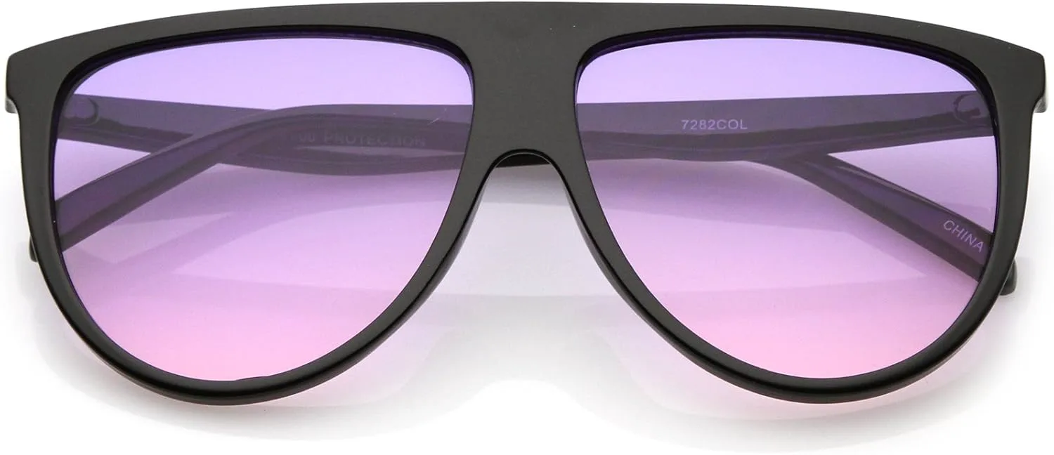zeroUV - Солнцезащитные очки-авиаторы большого размера с плоскими линзами, градиентным переходом и каплевидным оправой, диаметр линз 60 мм, Black / Purple Pink
zeroUV - Солнцезащитные очки-авиаторы большого размера с плоскими линзами, градиентным переходом и каплевидным оправой, диаметр линз 60 мм, Black / Purple Pink