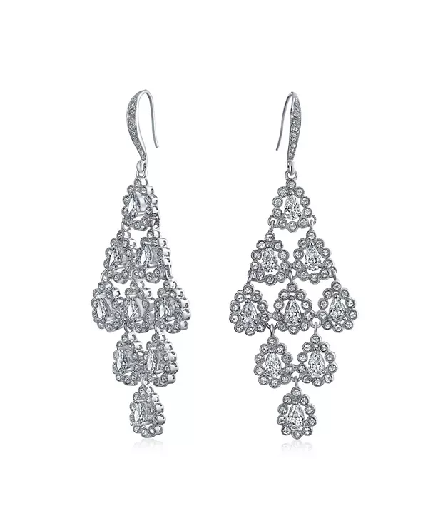 Свадебные серьги-люстры с водопадом и каплевидной формой, крупные, свисающие, женские, выпускного вечера, из родированной латуни Bling Jewelry, silver
Свадебные серьги-люстры с водопадом и каплевидной формой, крупные, свисающие, женские, выпускного вечера, из родированной латуни Bling Jewelry, silver