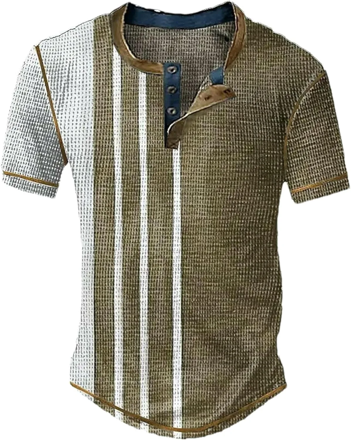 Полосатая футболка Henley с коротким рукавом GaoLeAve
Полосатая футболка Henley с коротким рукавом GaoLeAve