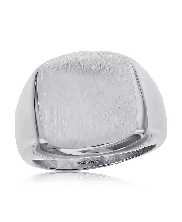 Квадратное кольцо из матовой нержавеющей стали Metallo, silver
Квадратное кольцо из матовой нержавеющей стали Metallo, silver