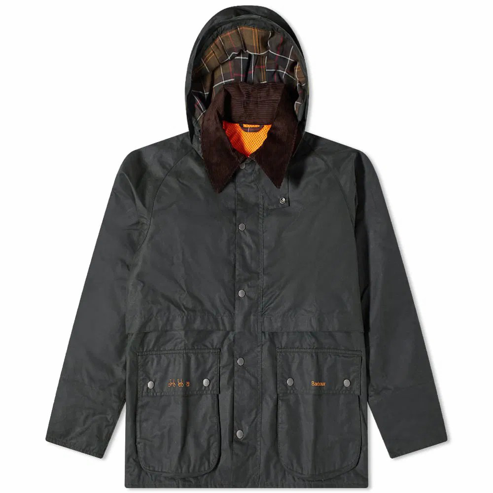 Barbour Куртки X BROMPTON мужские, зеленые с отворотом, средней высоты, другие цвета
Barbour Куртки X BROMPTON мужские, зеленые с отворотом, средней высоты, другие цвета
