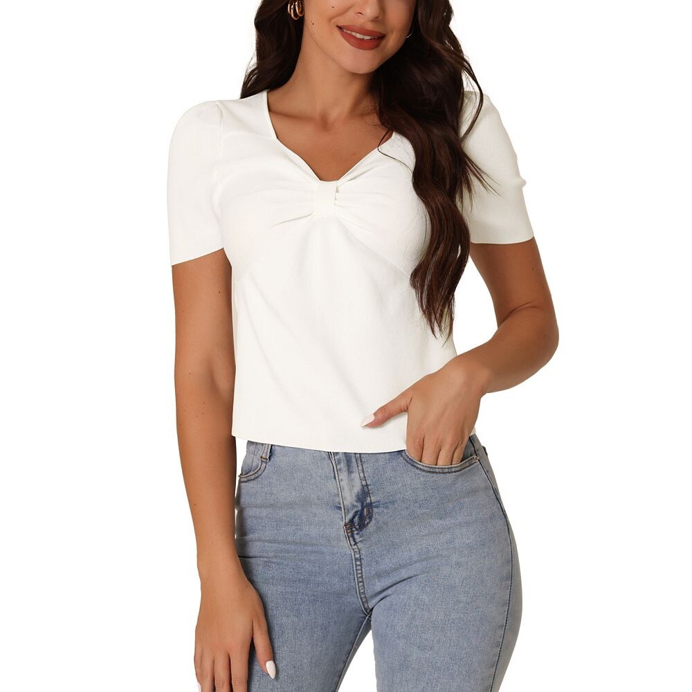 Женская летняя повседневная укороченная футболка с v-образным вырезом и короткими рукавами, трикотажная блузка в рубчик, топы Seta T, белый
Женская летняя повседневная укороченная футболка с v-образным вырезом и короткими рукавами, трикотажная блузка в рубчик, топы Seta T, белый