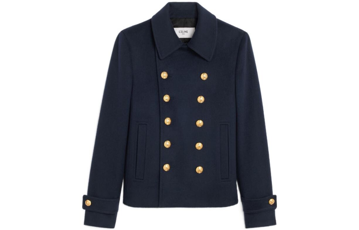 Куртка женская Celine на золотых пуговицах, темно-синий
Куртка женская Celine на золотых пуговицах, темно-синий