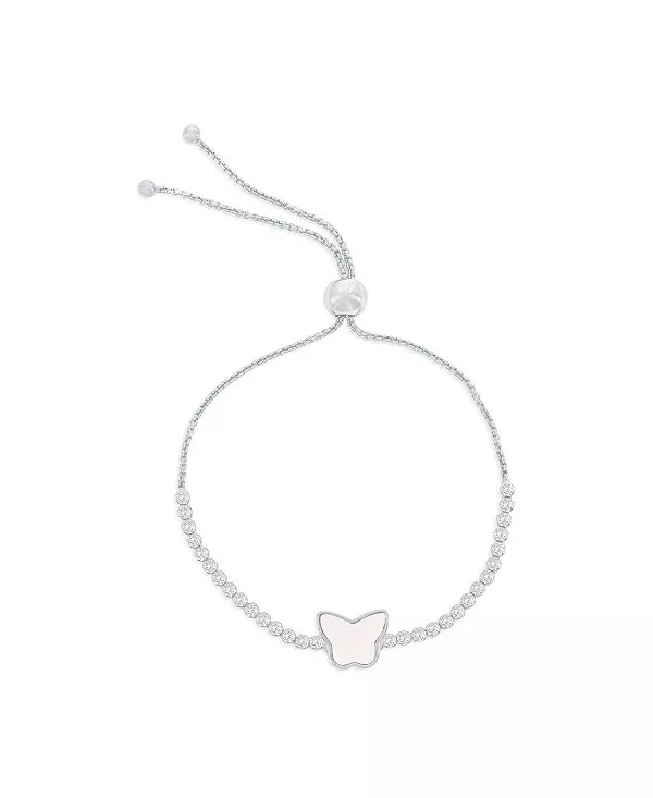 Стерлинговое серебро, бабочка в центре, регулируемый браслет-боло с фианитами Caribbean Treasures, silver
Стерлинговое серебро, бабочка в центре, регулируемый браслет-боло с фианитами Caribbean Treasures, silver