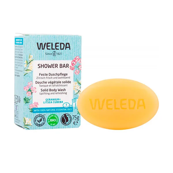 Энергетическое твердое мыло для душа Shower Bar Jengibre + Petitgrain Weleda, 75 g
Энергетическое твердое мыло для душа Shower Bar Jengibre + Petitgrain Weleda, 75 g
