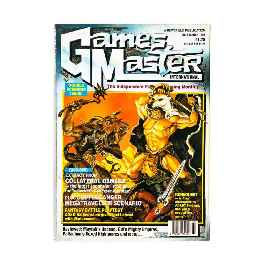 Журнал #8 "Extract From Collateral Damage, Doppleganger, MegaTraveller Scenario", Games Master International Magazine
Журнал #8 "Extract From Collateral Damage, Doppleganger, MegaTraveller Scenario", Games Master International Magazine