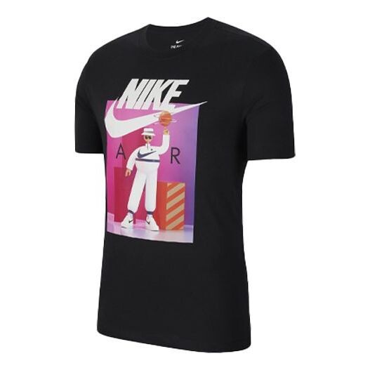 Футболка спортивная с принтом короткий рукав Nike, черный
Футболка спортивная с принтом короткий рукав Nike, черный