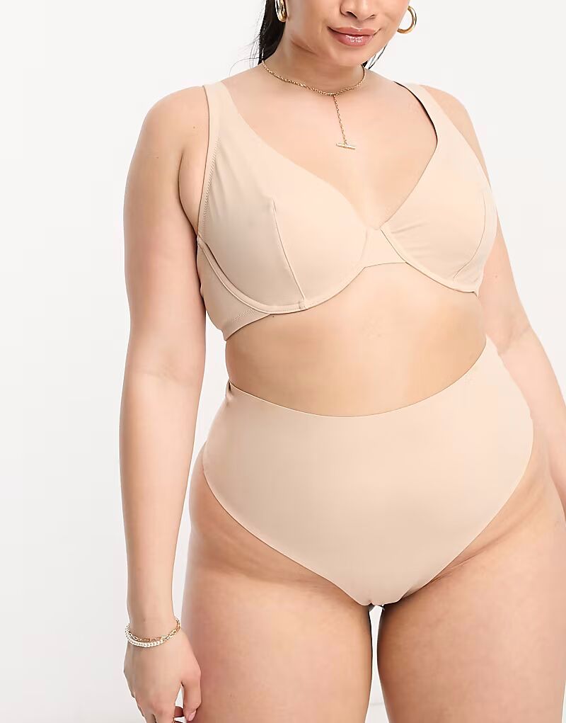 Утягивающие стринги Curve Marina бежевого цвета с высокой талией Asos Curve
Утягивающие стринги Curve Marina бежевого цвета с высокой талией Asos Curve