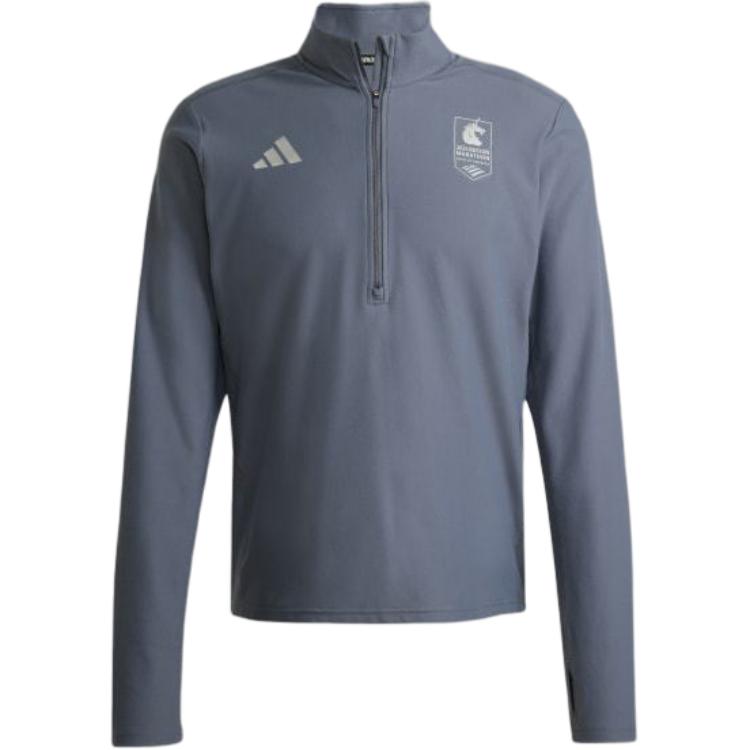 Футболка с молнией на четверть Own The Run Boston Marathon 2025 Adidas, синий
Футболка с молнией на четверть Own The Run Boston Marathon 2025 Adidas, синий