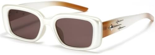 Прямоугольные солнцезащитные очки для мужчин в винтажном панк-стиле с градиентным переходом, маленькие квадратные очки для женщин, солнцезащитные очки UV400 MTZJH, White Brown
Прямоугольные солнцезащитные очки для мужчин в винтажном панк-стиле с градиентным переходом, маленькие квадратные очки для женщин, солнцезащитные очки UV400 MTZJH, White Brown