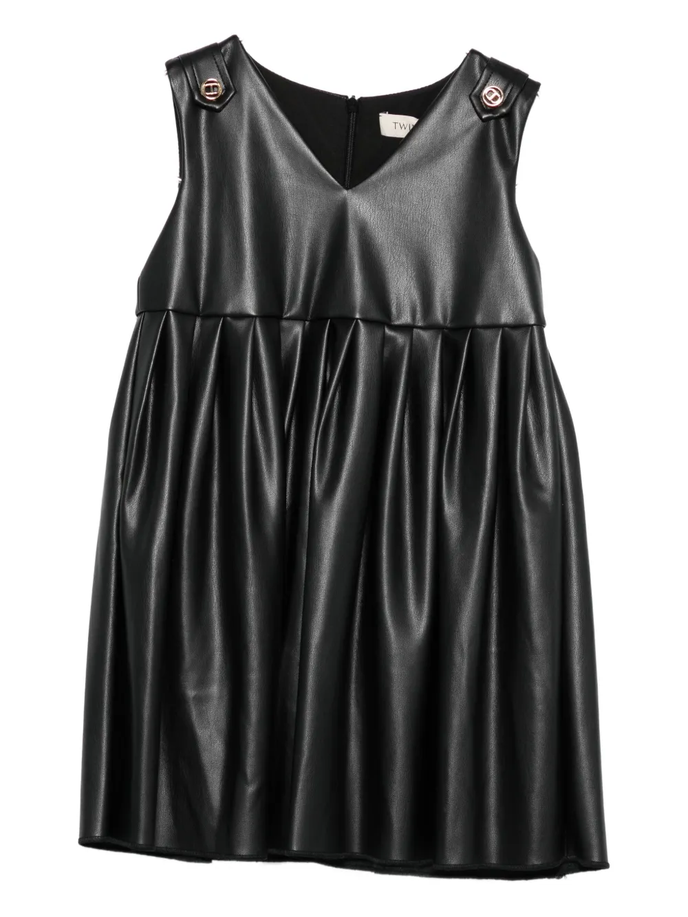 Платье из плиссированной кожи Twinset Kids, черный
Платье из плиссированной кожи Twinset Kids, черный