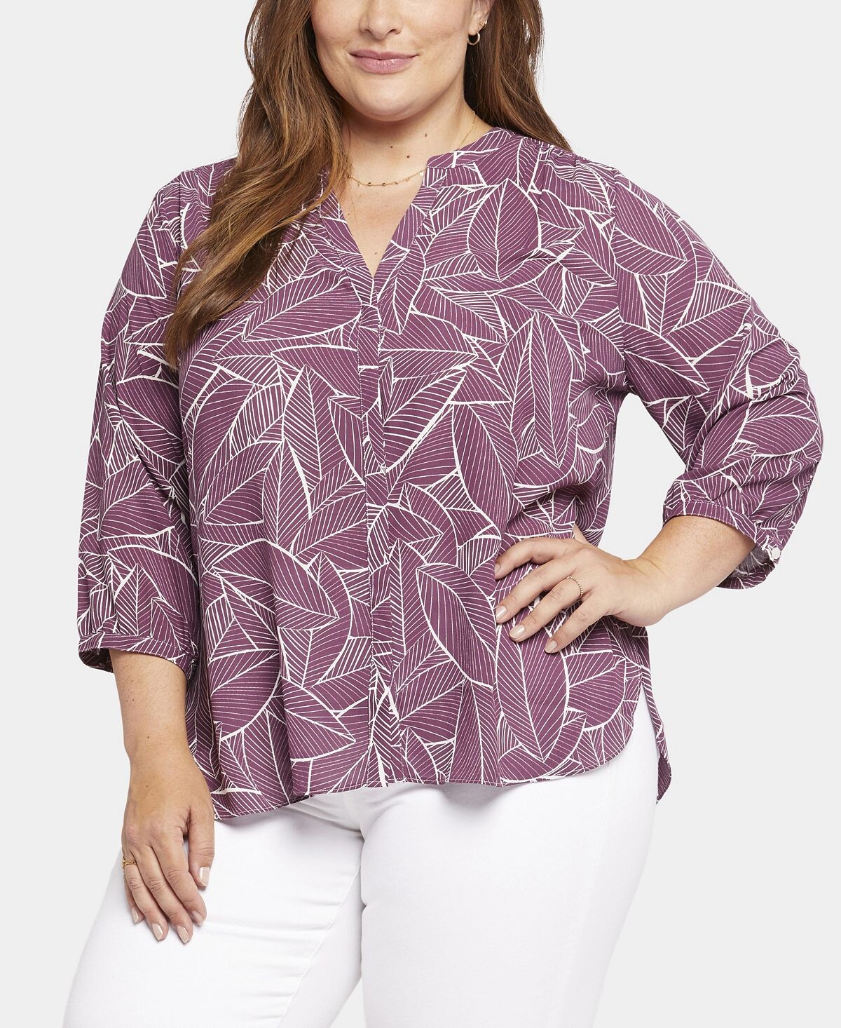 Блузка больших размеров с защипами NYDJ
Блузка больших размеров с защипами NYDJ