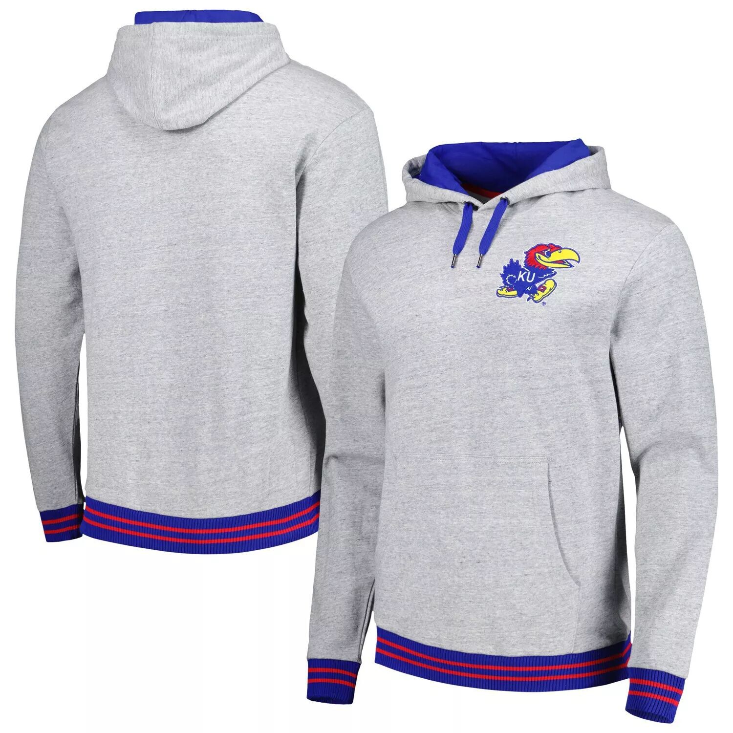 Мужской пуловер с капюшоном Mitchell & Ness Heather Grey Kansas Jayhawks
Мужской пуловер с капюшоном Mitchell & Ness Heather Grey Kansas Jayhawks