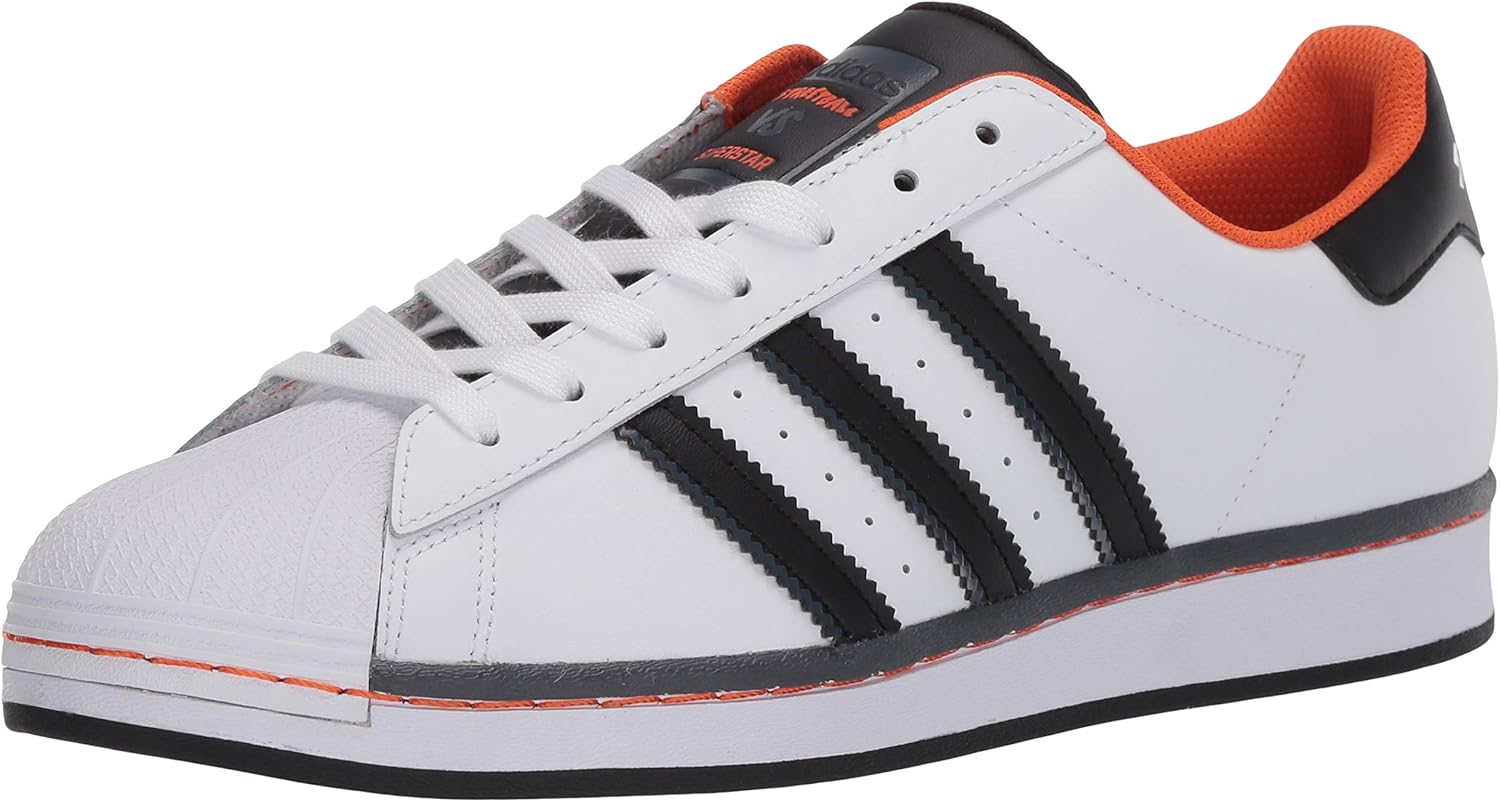 Мужские кроссовки Adidas Superstar, белый/черный/оранжевый
Мужские кроссовки Adidas Superstar, белый/черный/оранжевый
