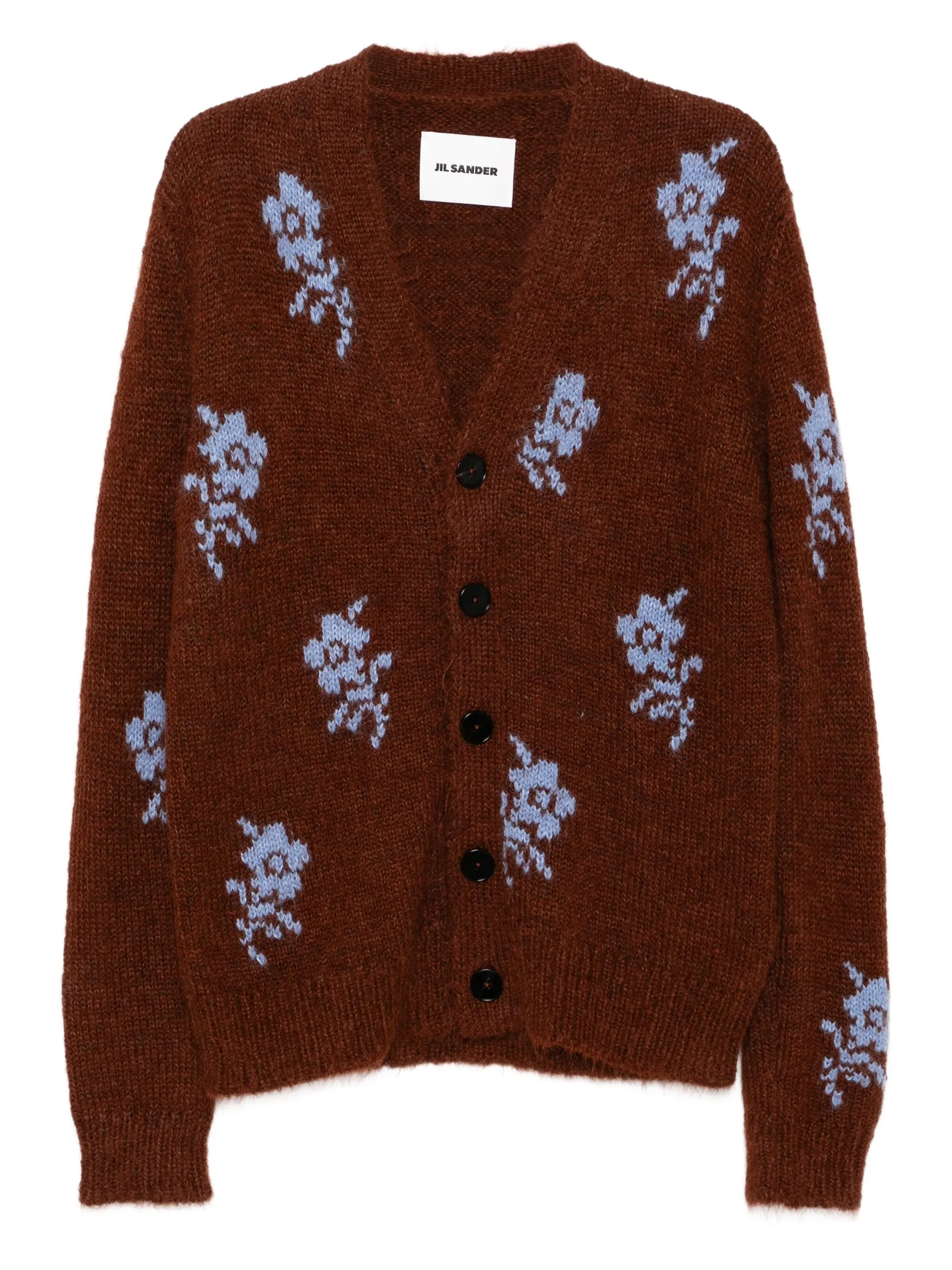 Кардиган с цветочным принтом Jil Sander, коричневый
Кардиган с цветочным принтом Jil Sander, коричневый