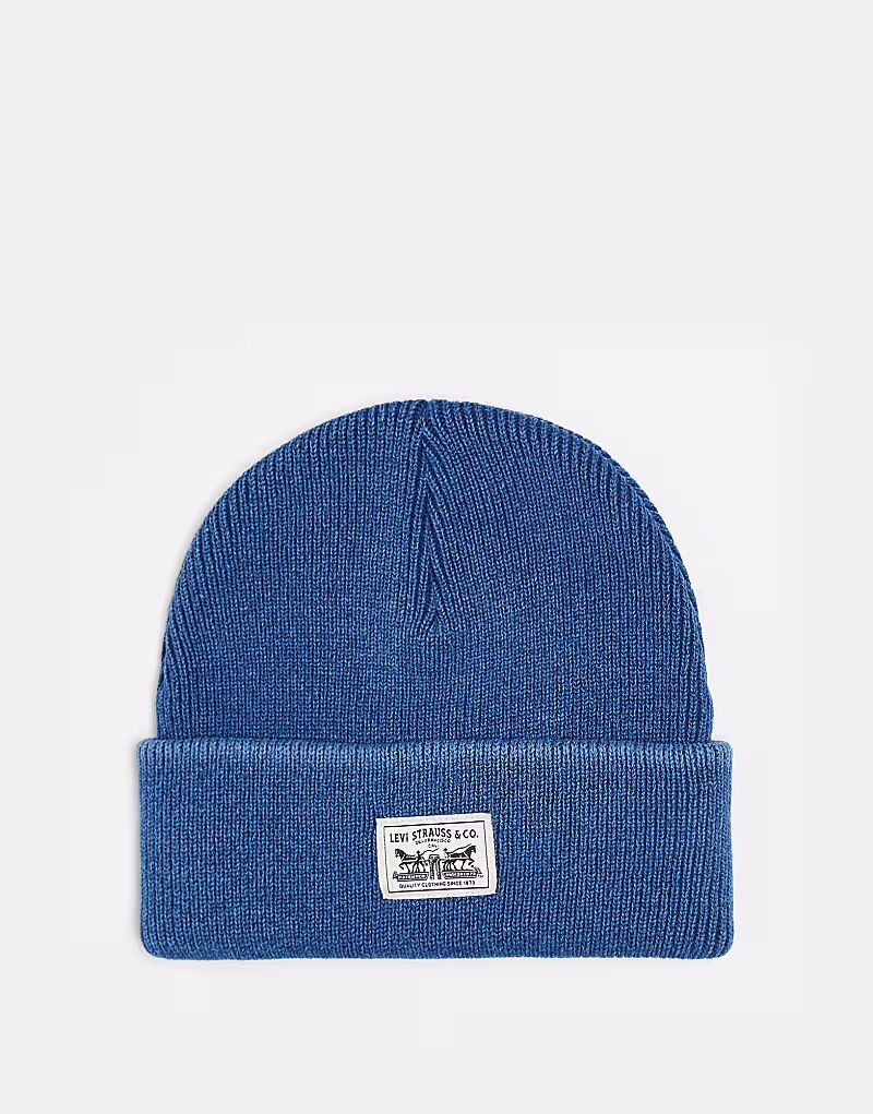 Унисекс-вязаная шапка-бини с нашивками в средне-синем цвете Levi'S
Унисекс-вязаная шапка-бини с нашивками в средне-синем цвете Levi'S